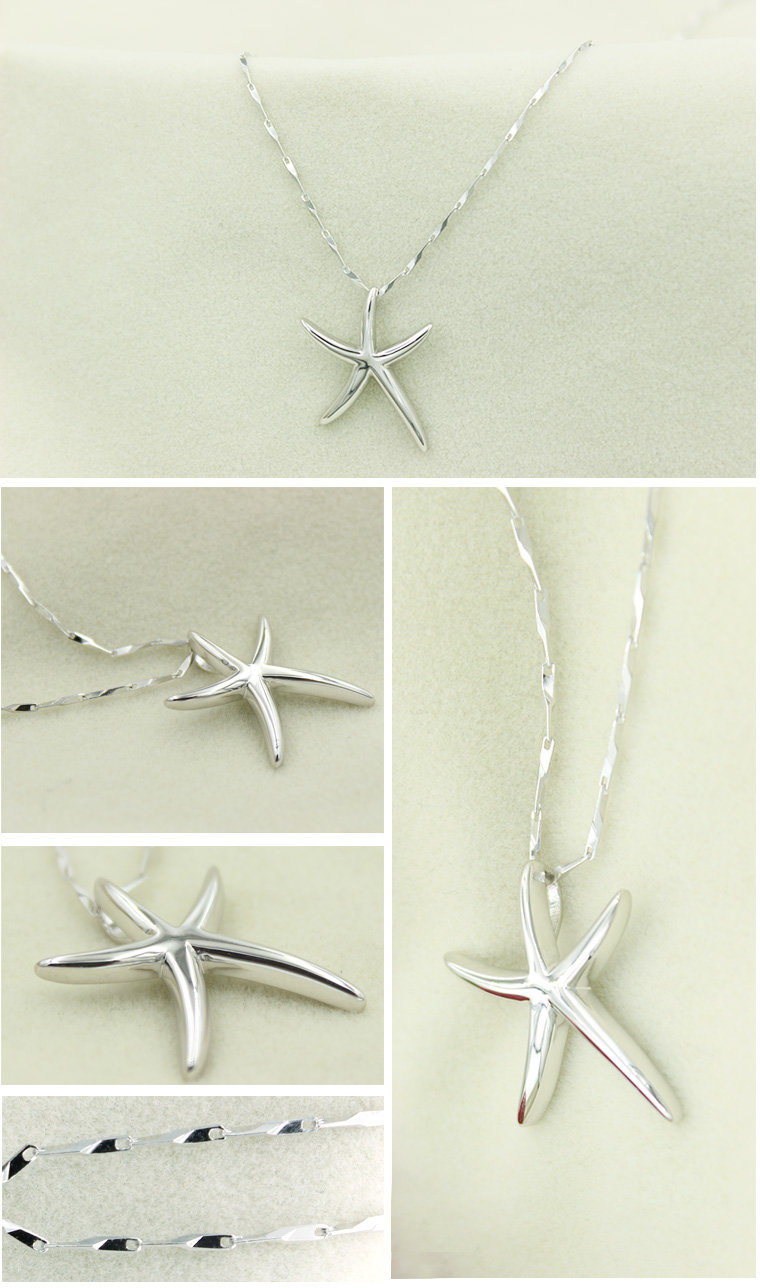 thumbnail image 2 of Starfish Jewelry Set Created Opal 925 Sterling Silver Choose Color Nautical Starfish - Lab Blue Opal 2 of 14