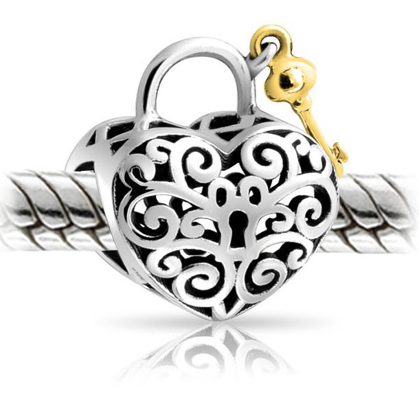 Key To My Heart Sterling Silver Bead