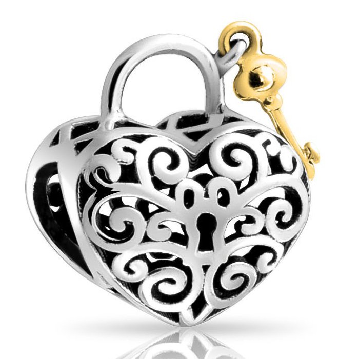Key To My Heart Sterling Silver Bead