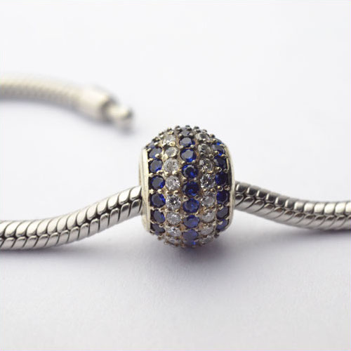 Sterling Silver Bead For European Charm Bracelet