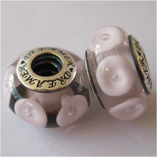 Sterling Silver Glass Charms Bead