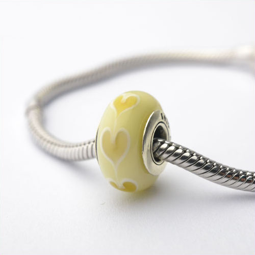 Authentic Sterling Silver Murano Glass Bead