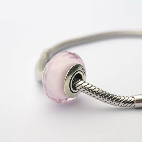 Authentic Sterling Silver Murano Glass Bead