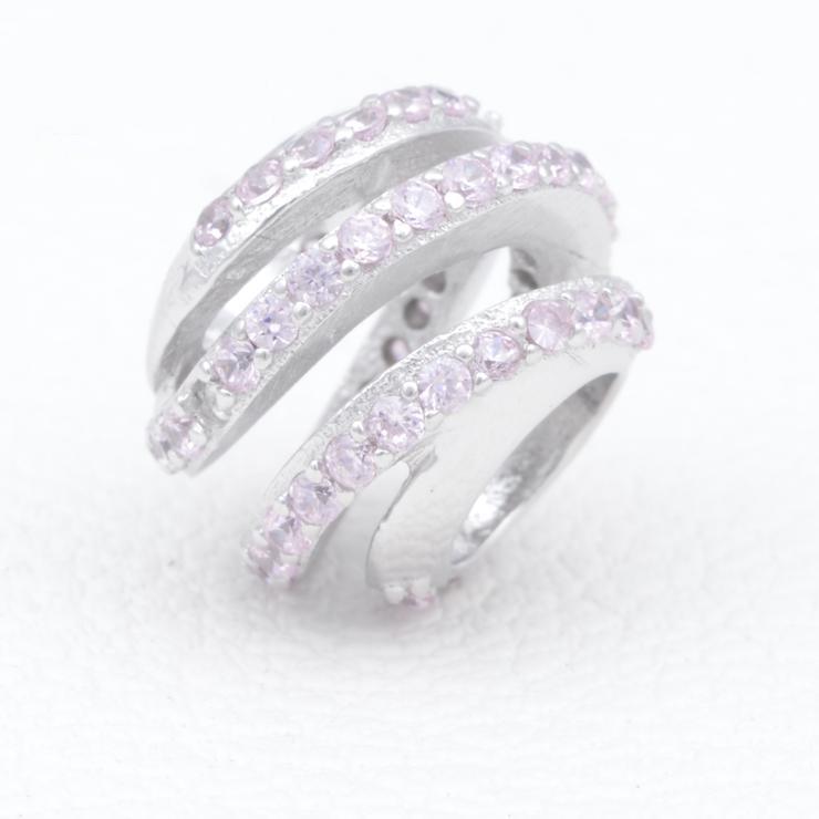 Sterling Silver Charms - Spiral Ball Design Beads