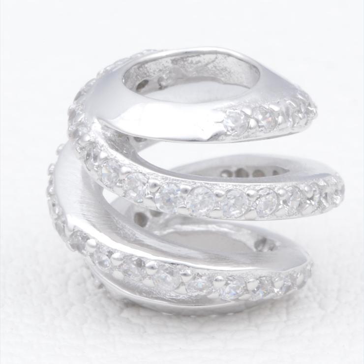 Spiral Ball Design Sterling Silver Beads