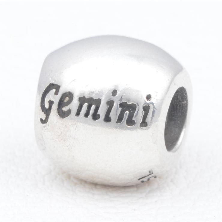 Gemini Sterling Silver Charms