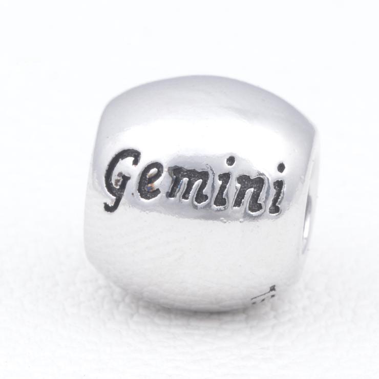 Gemini Sterling Silver Charms