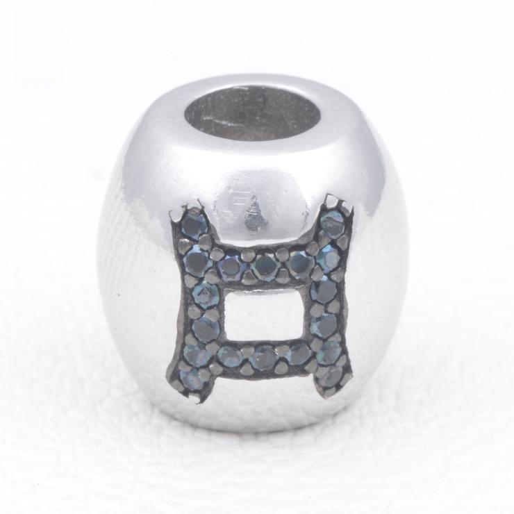 Gemini Sterling Silver Charms