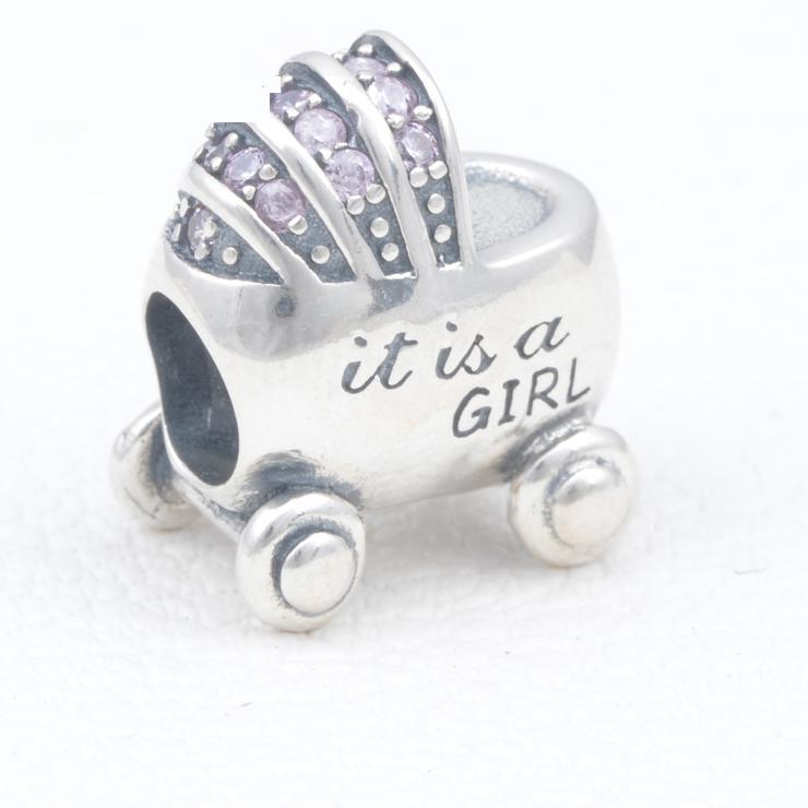 Baby Carriage Sterling Silver Charms