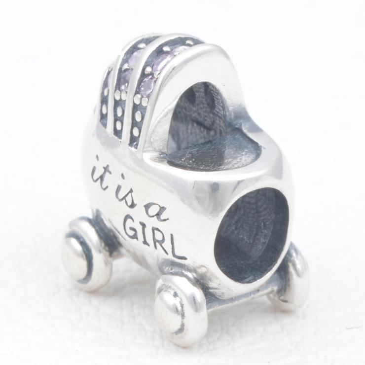 Baby Carriage Sterling Silver Charms