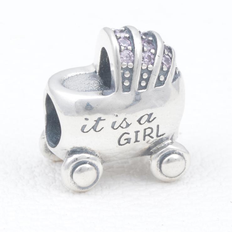 Baby Carriage Sterling Silver Charms