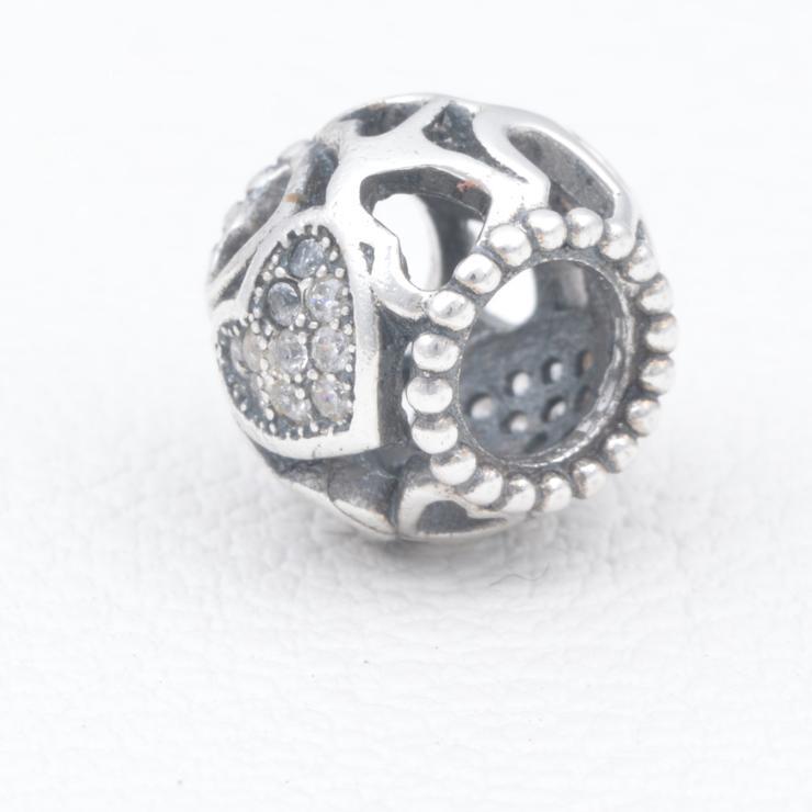 Hearts Sterling Silver Charms