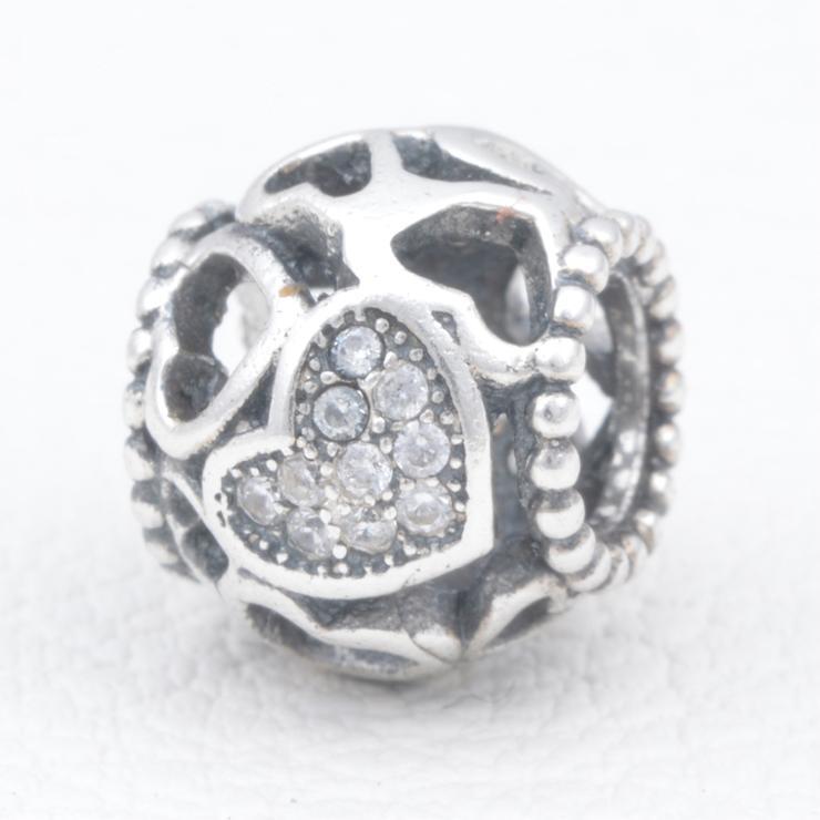 Hearts Sterling Silver Charms
