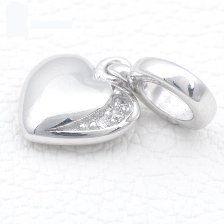 Sterling Silver Heart Pendant Charms