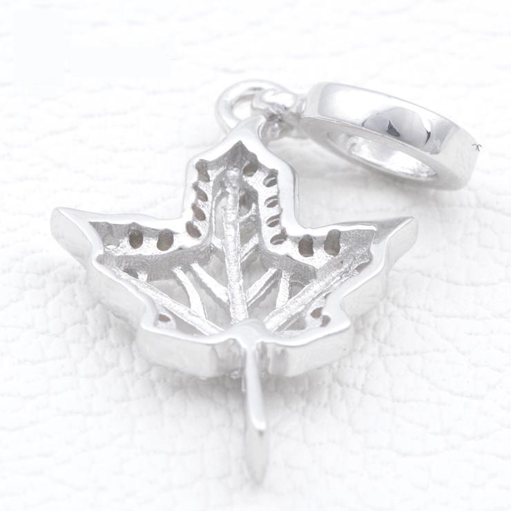 Sterling Silver Maple Leaf Pendant Charms