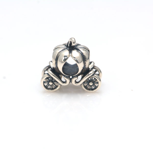 Cinderella Pumpkin Carriage Coach Sterling Silver Charms