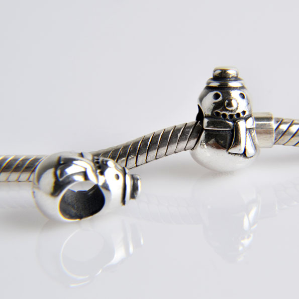 Snowman Sterling Silver Charms