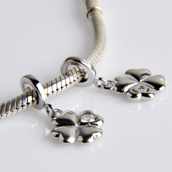 Four-leaf Clover Sterling Silver Charms