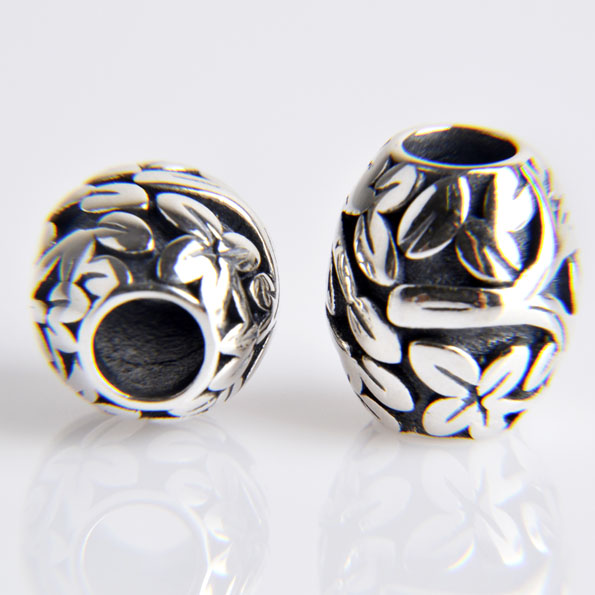 Leaves Sterling Silver Bead Charms