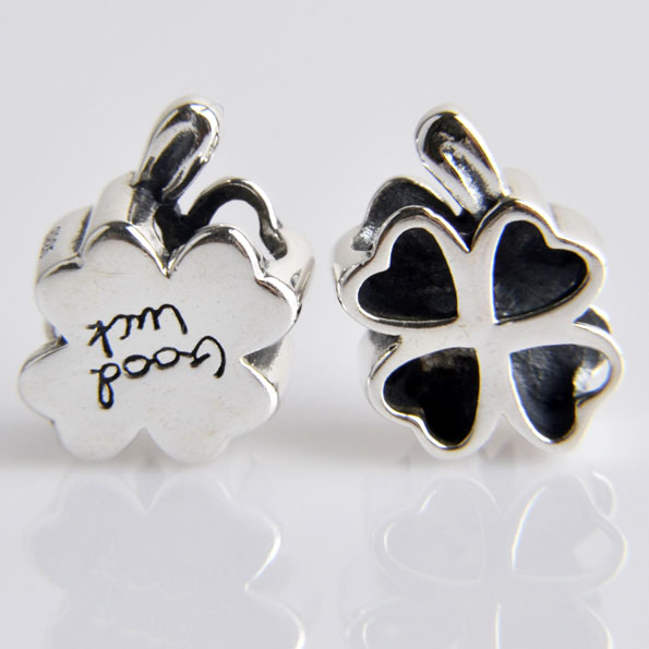 Lucky Clover Sterling Silver Charms