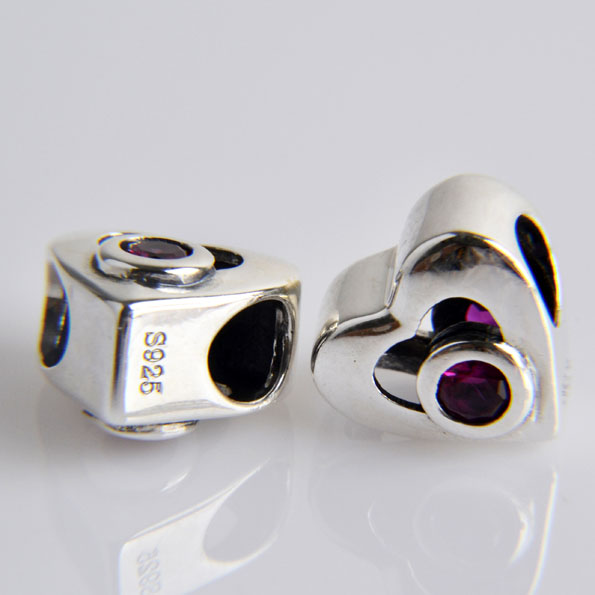 Sterling Silver Heart Charms