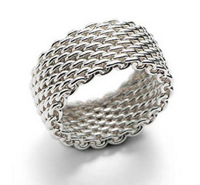 Silver Mesh Ring