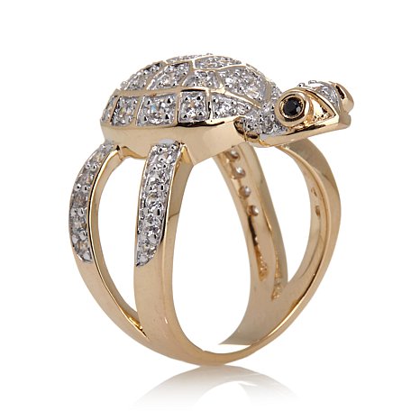 Cute Turtle Sterling Silver Ring