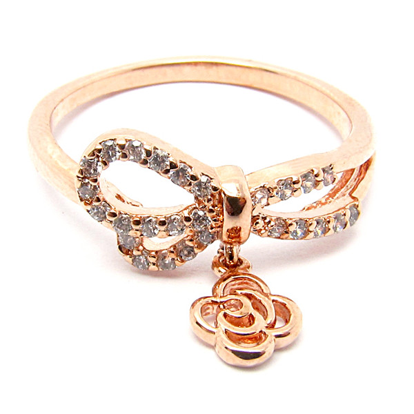 Elegant Rose Sterling Silver Ring
