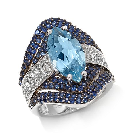 Sterling Silver Ring With Stones