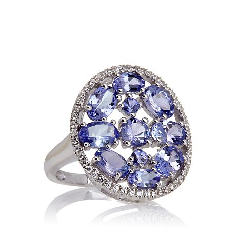 Sterling Silver Ring With Stones