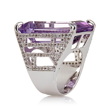Sterling Silver Ring With Stones