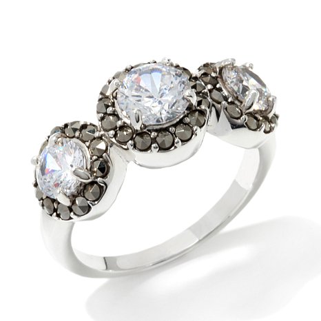 Sterling Silver Ring With Stones
