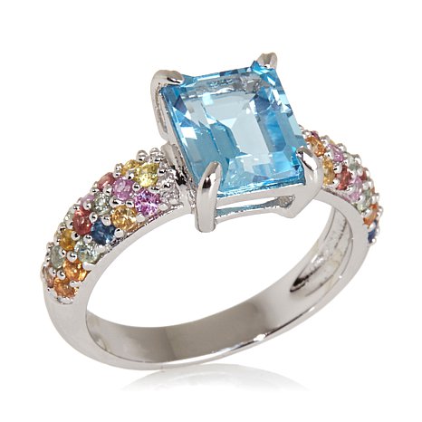 Sterling Silver Ring With Stones