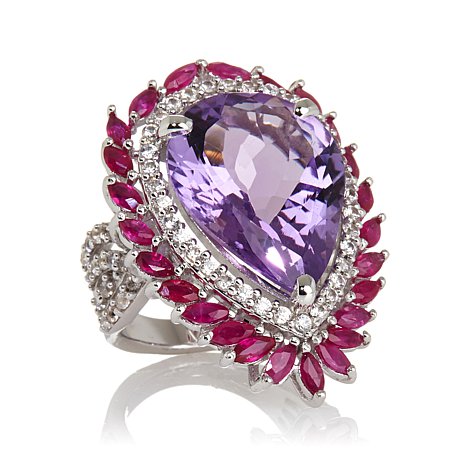 Sterling Silver Ring With Stones