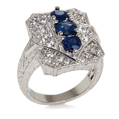 Sterling Silver Ring With Stones
