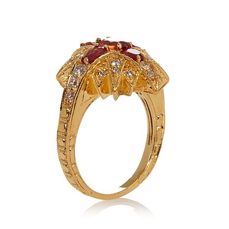 Sterling Silver Ring With Stones