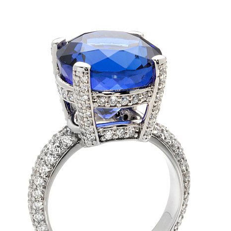 Sterling Silver Ring With Blue Gemstone