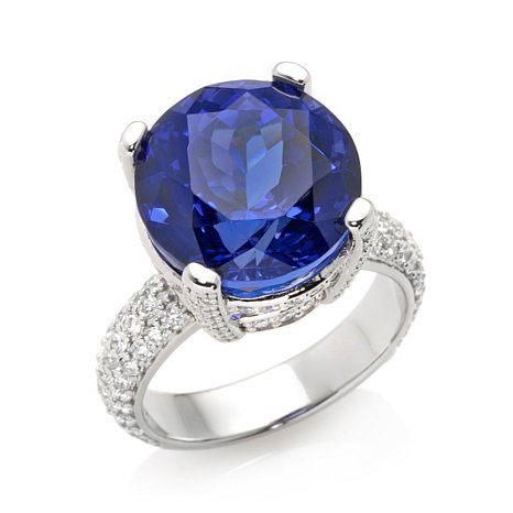 Sterling Silver Ring With Blue Gemstone