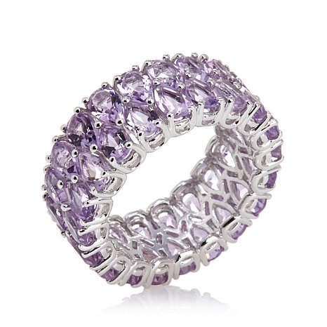 Sterling Silver Ring With Pave Set Cubic Zirconia Stones