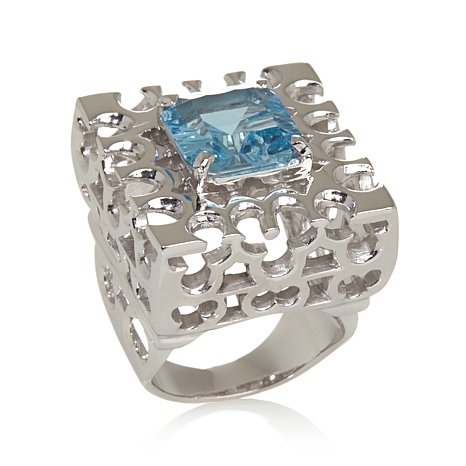 Genuine 925 Silver Ring With Zircon Stone
