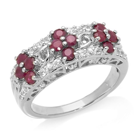 Sterling Silver Ring With Zircon Stones