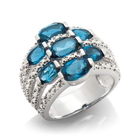 Genuine 925 Silver Ring With Zircon Stones