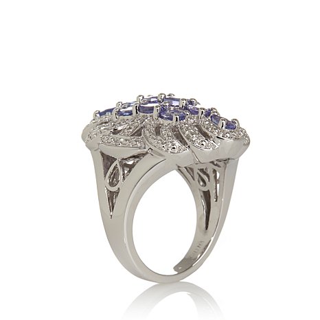 Genuine 925 Silver Ring With Zircon Stones