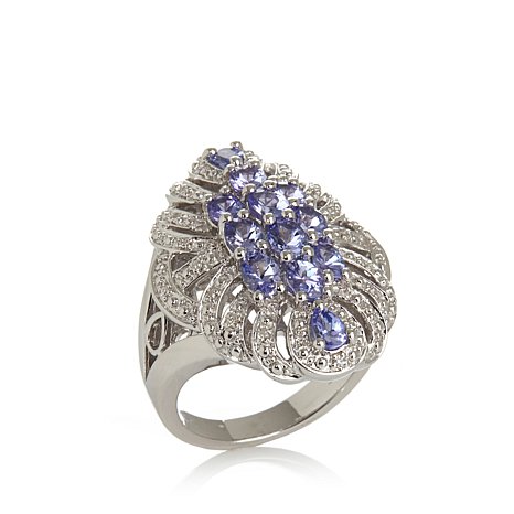 Genuine 925 Silver Ring With Zircon Stones