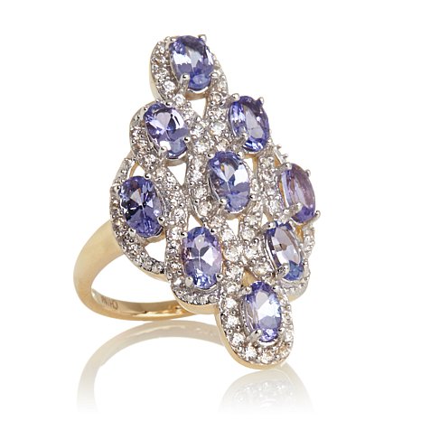 Genuine Sterling Silver Ring With Cubic Zirconia Stones