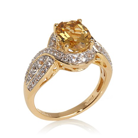 Gold Plated Genuine 925 Sterling Silver Ring