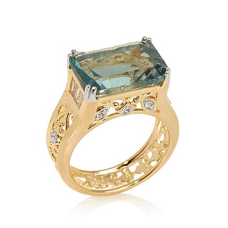 Genuine 925 Silver Ring With Green Gemstone