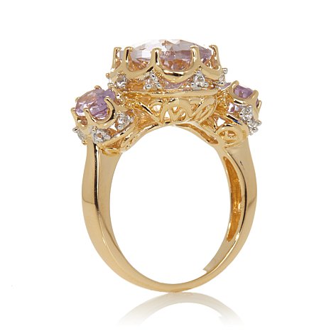 Genuine 925 Silver Ring With Gemstones