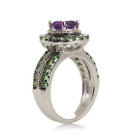 Genuine 925 Sterling Silver Ring With Cubic Zirconia Stones