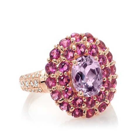 Genuine 925 Sterling Silver Flower Ring With Cubic Zirconia Stones